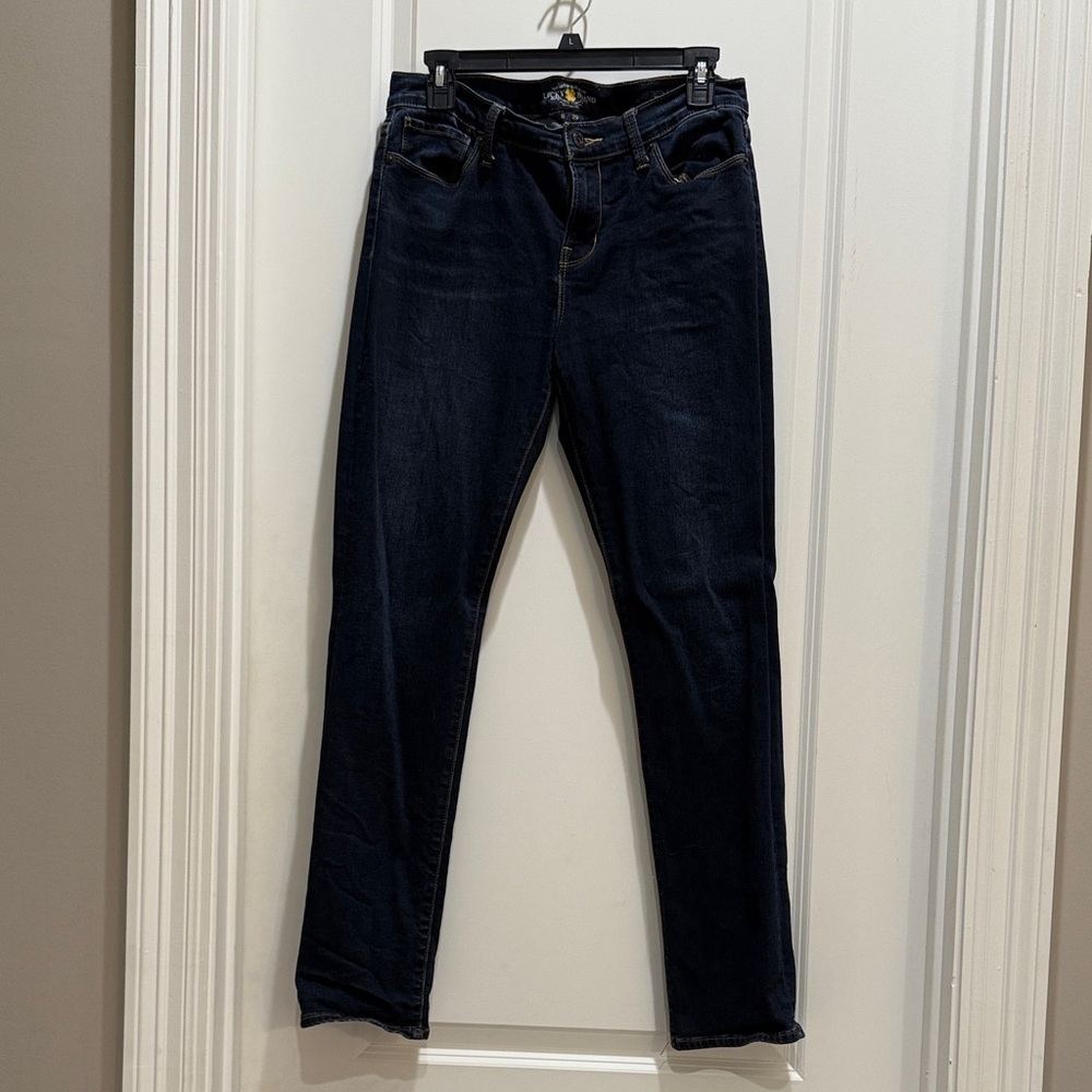 Lucky Brand Women's Deep Indigo Straight Leg Jeans